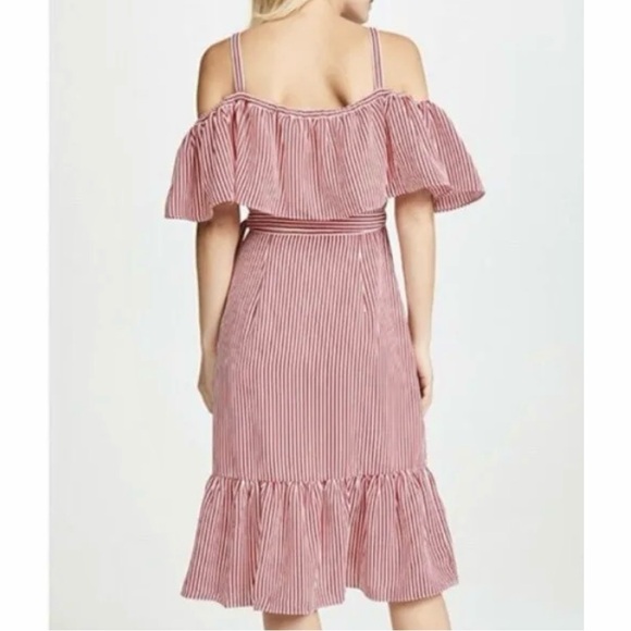 NWT Club Monaco Daphins Red Stripe Dress Size 0 - Picture 3 of 6